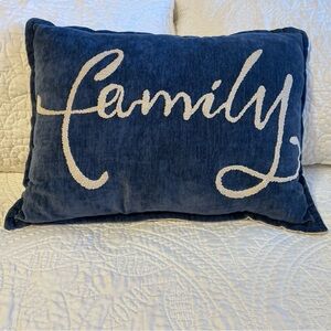 Family Pillow - Blue